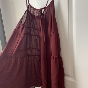 Kendall and Kyle Sheer Ruffle Dress
